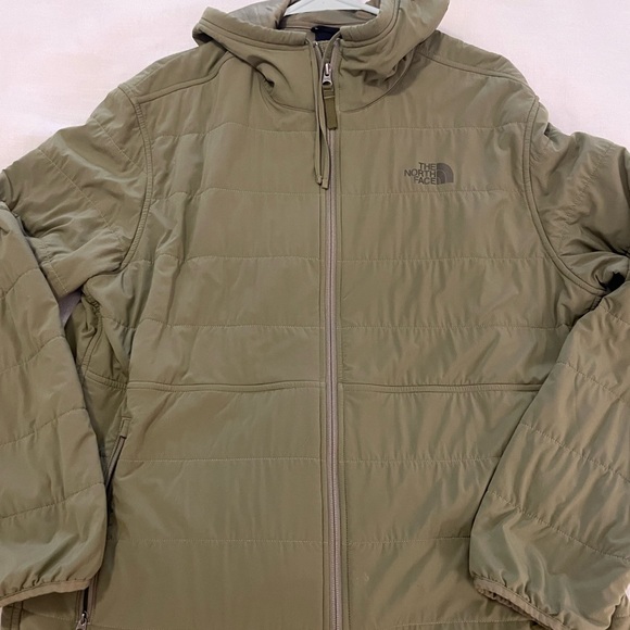 North Face green zip up jacket - Picture 1 of 5